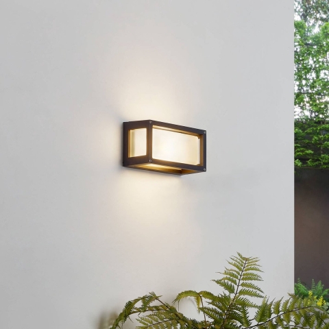 Lucande - Aurelien Long Buiten Wandlamp IP54 Dark Grey