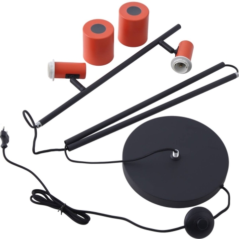 Lindby - Ovelia Vloerlamp Orange/Black