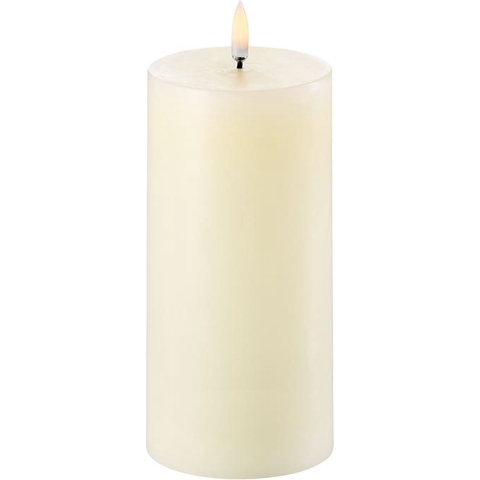Uyuni Lighting - Pilaar Kaars LED 7,8x15 cm Ivory