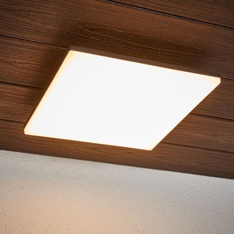 Lucande - Henni Buiten Plafondlamp w/Sensor Dark Grey/White