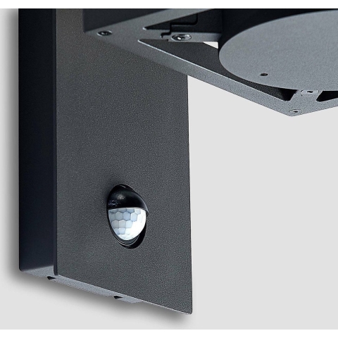 Lucande - Ferda Down Buiten Wandlamp IP44 w/Sensor Graphite