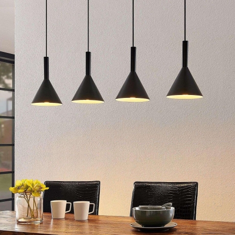Arcchio - Tadej 4 Hanglamp Black/White