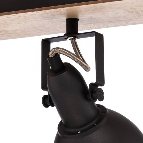Lindby - Aylis 3 Plafondlamp Black/Wood