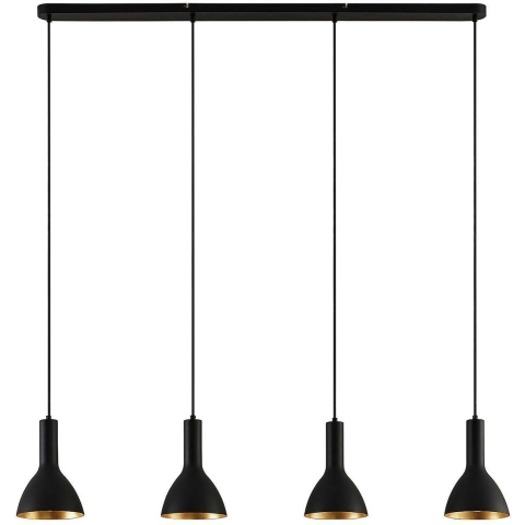 Arcchio - Cosmina 4 Hanglamp Track Zwart/Goud