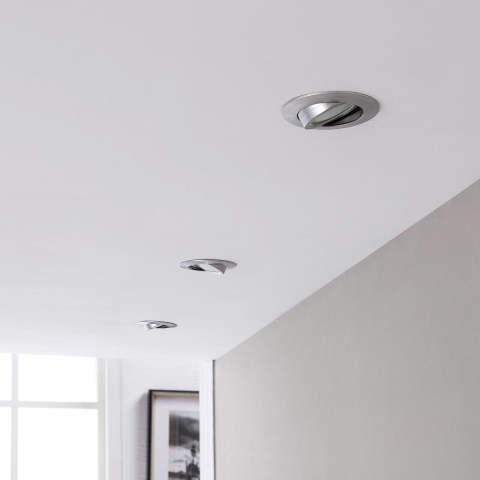 Lindby - Andrej Round LED Ingebouwd Spot 3 pcs. Alu