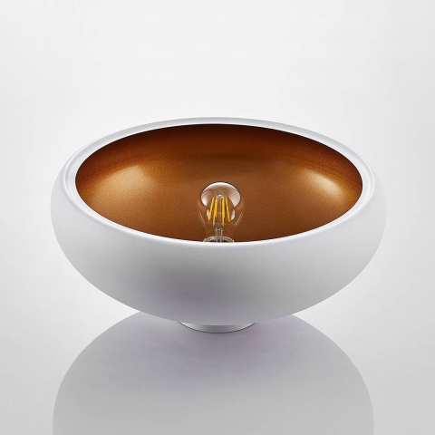 Lindby - Gerwina Plafondlamp White/Gold