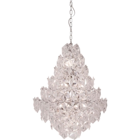 By Rydéns - Monarque Grande Hanglamp Ø57 Chrome/Clear