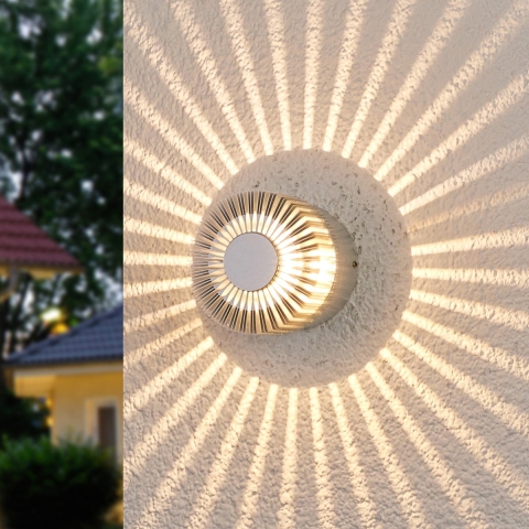 Lucande - Lennias Buiten Wandlamp Alu