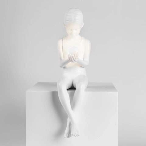SELETTI - Innerglow Girl Taffellamp Mini White