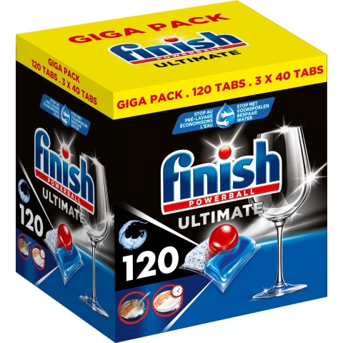 Finish Ultimate Vaatwascapsules 120 stuks