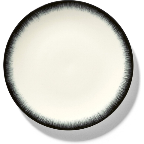 Serax Dé Tableware By Ann Demeulemeester Ontbijtbord Ø17,5 Set Van 2 White/Black 3