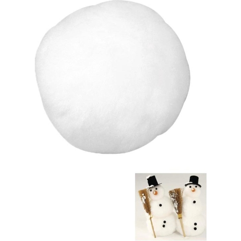 Sneeuwballen - 30x stuks - wit - D7,5 cm - acryl - sneeuwversiering - winter -