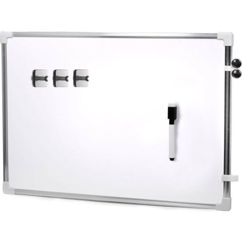 Magnetisch whiteboard/memobord met marker/ophanghaak magneten - 60 x 40 cm -