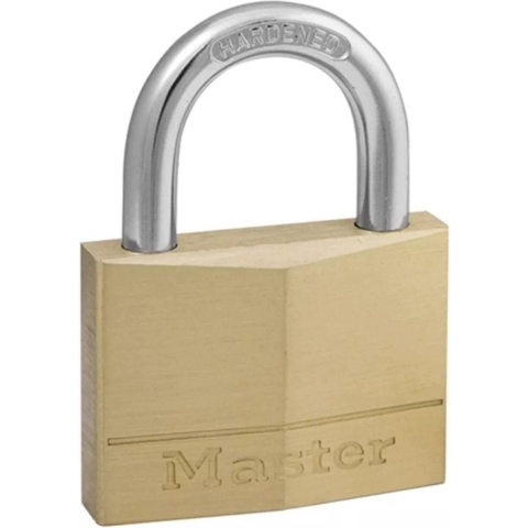 Masterlock 50mm - 25mm shackle, 7mm diam. - double locking - 5-pin cylinder - 150EURD