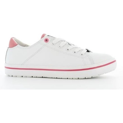 Oxypas Sneaker Leer Paola | Fuchsia | Maat 36 - 00,154,158,36