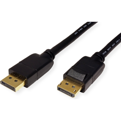 ROLINE DisplayPort Kabel, DP v1.3/v1.4, M/M, zwart, 2 m