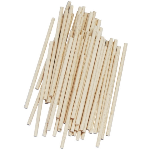 Rayher hobby materialen Knutselhoutjes - 600x stuks - naturel - 10 x 4 mm -