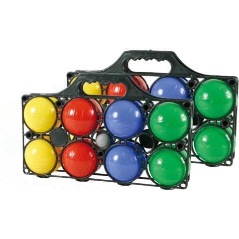 2x Jeu de boules sets 8 gekleurde ballen/1 but -