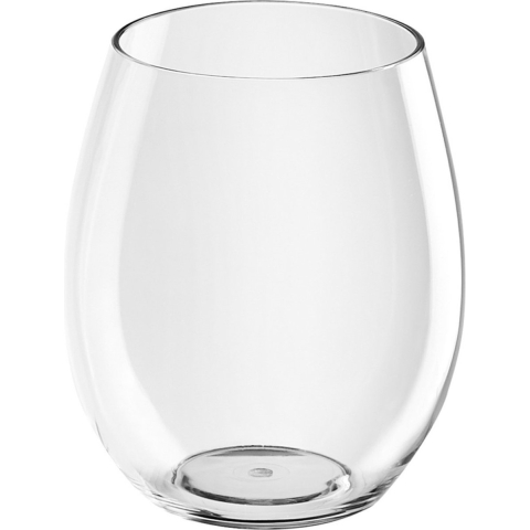 4x Sapglazen/waterglazen 39 cl/390 ml van onbreekbaar transparant kunststof -