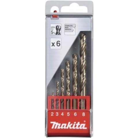 Makita Accessoires Metaalborenset 6-delig - D-57168 D-57168