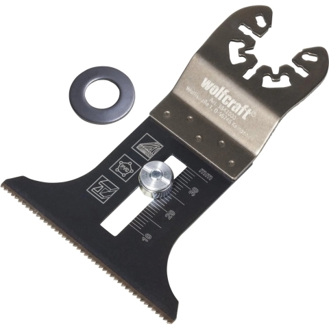 Wolfcraft Insteekzaagblad | Met diepteaanslag "PRO" | BiM | Universele centreerhals | 1 stuk - 3840000
