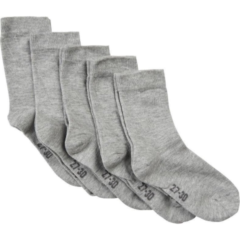 Minymo Sokken - 5-pack - Grijs Gevlekt - Minymo - 19/22 - Sokken