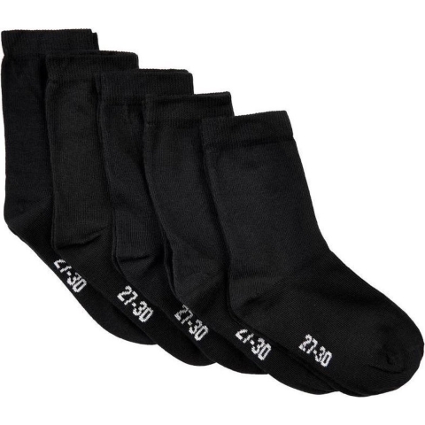 Minymo Sokken - 5-pack - Zwart - Minymo - 39/42 - Sokken