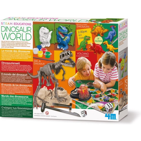 4M Dino Set - STEAM Aangedreven Kids - Dinosaur Wereld - 4M - OneSize - Spel