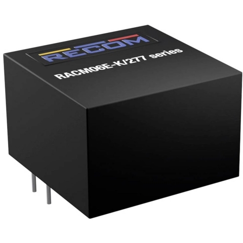 RECOM AC/DC-inbouwnetvoeding gesloten 12 V 0.5 A 6 W