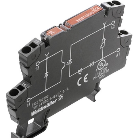 Weidmüller Halfgeleiderrelais 8950980000-1 0.5 A Schakelspanning (max.): 48 V/DC 1 stuk(s)