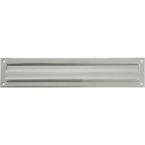 Brievenbusklep - zilver - RVS - 34,2 x 7,3 cm - energiebesparende brievenbusklep -