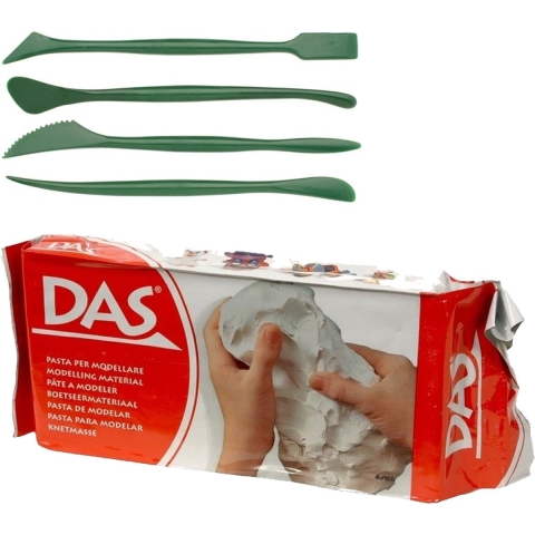 2 kilo speelgoed boetseer klei met modelleer gereedschap -