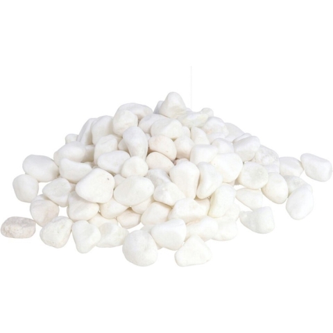 Gerimport Kiezelsteentjes - wit - 3200 gram - decoratie steentjes -