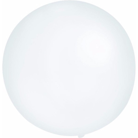 Grote ballonnen 60 cm - Set van 8x stuks - transparant - Feestartikelen/versiering - verjaardag -
