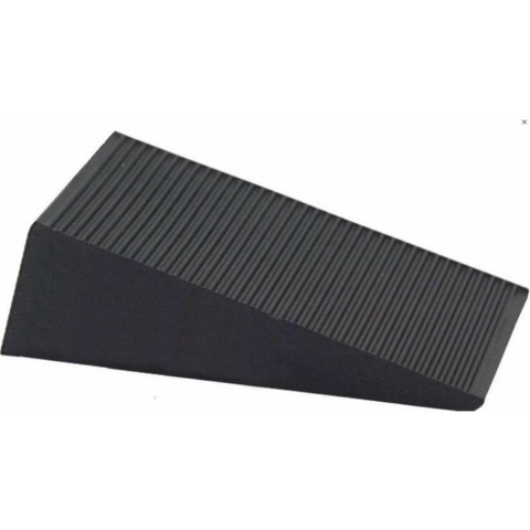 4x RVS deurstopper rond 4,5 x 11 cm incl gratis deurwig -