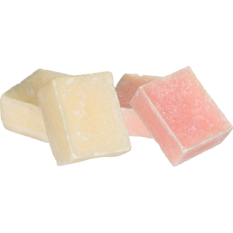 Amberblokjes/geurblokjes - roos en cashmere - 6x stuks - huisparfum -