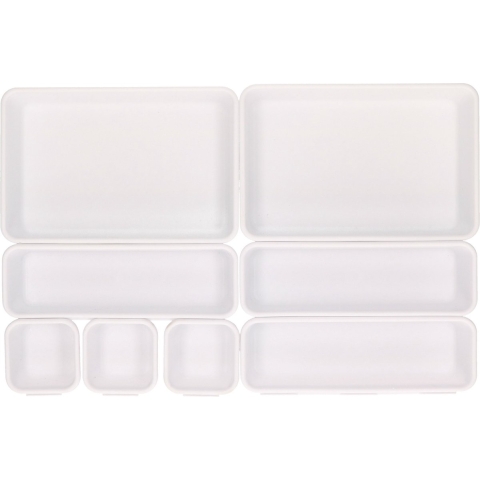 Lade organizer - 16-delig - wit - kunststof - modulair - ladeverdeler -