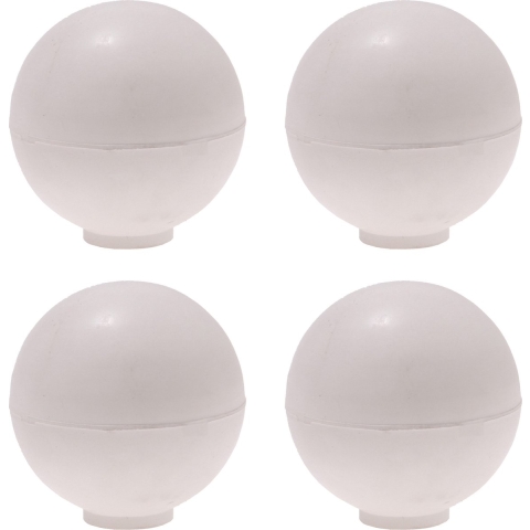 Protect-it Deurstopper/deurbuffer Golf - 4x - D35mm - rubber - wit -