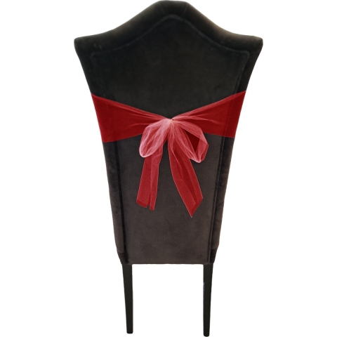 Glitter tule stof - 5x - rood - 15 x 900 cm - hobbyartikelen/knutselspullen -