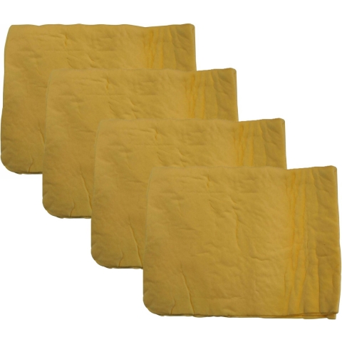 Zeemdoek - 4x - in koker - synthetisch - 43 x 32 cm - auto zeem/autospons -