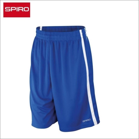 Spiro RT279 Men´s Basketball Quick Dry Short - Royal/White - L