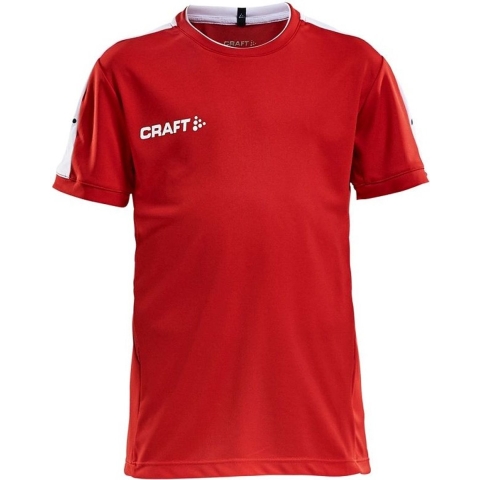 Craft 1905636 Progress Practise Tee JR - Brigh Red/White - 122/128