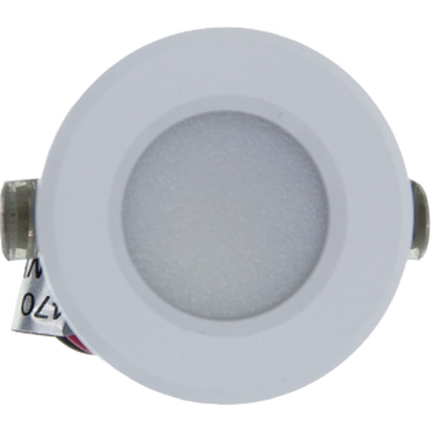 LED mini inbouwspot 1,5W 2700K 37mm 60gr rond vast wit - LED4630
