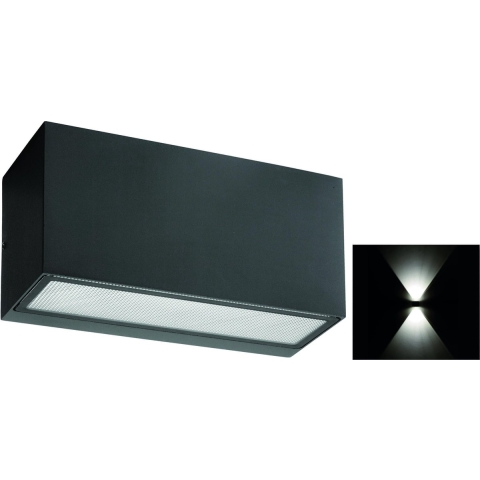 Norlys - Asker Up/Down Buiten Wandlamp L22,5 Grafiet