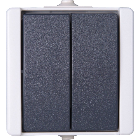 Kopp 540556009 proAQA Compleet Serieschakelaar spatwaterdicht Grijs 1 stuks 1 stuk(s)