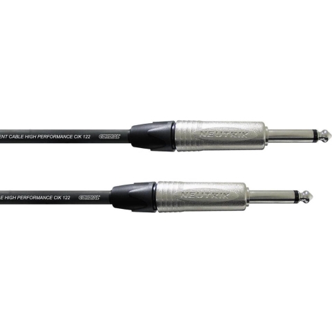 Cordial CXI 3 PP Jackplug Instrumenten Kabel [1x Jackplug male 6,3 mm - 1x Jackplug male 6,3 mm] 3.00 m Zwart
