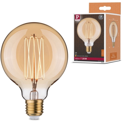 Paulmann 29245 LED-lamp E27 Globe 4.2 W Barnsteen (Ø x h) 95 mm x 135 mm 1 stuk(s)