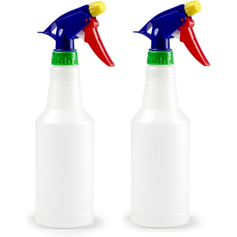 4x stuks waterverstuivers/plantenspuiten transparant 500 ml -