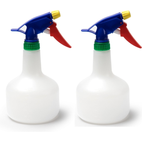 4x stuks waterverstuivers/plantenspuiten transparant 600 ml -