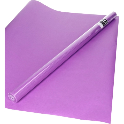 Bellatio decorations Inpakpapier - 6 rollen - paars - 200x70cm - cadeaupapier -